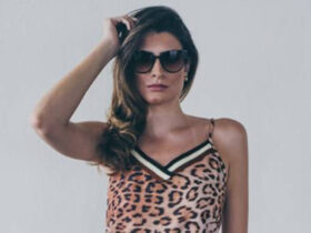 look feminino com uma blusinha animal print
