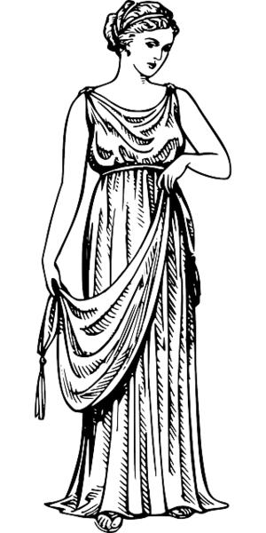 Imagem de mulher usando uma vestimenta parecida com um vestido