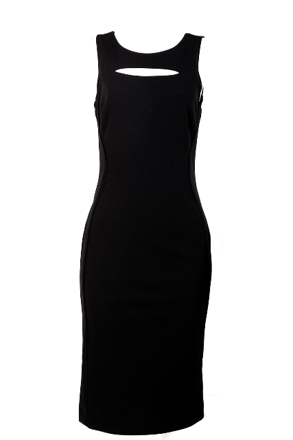 Vestido Midi Tubinho Preto