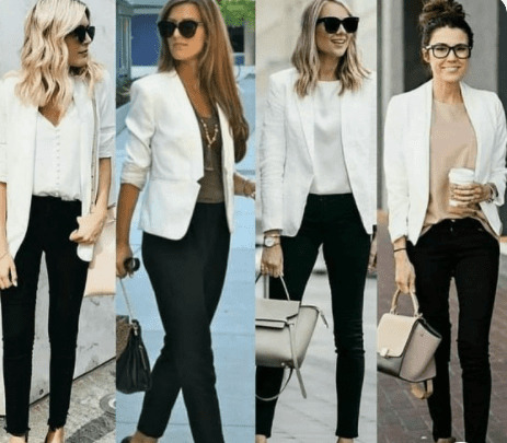 4 modelos belíssimos de blazers femininos brancos
