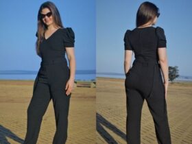 Macacão feminino preto