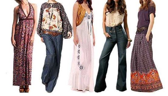 5 looks com roupas dos anos 70