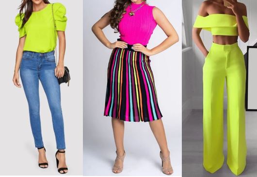 3 looks com cores neon usados por representantes da moda feminina