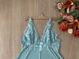 Camisola plus size azul