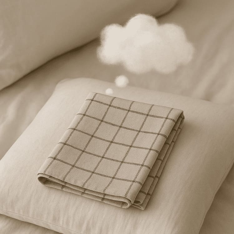 representação de uma pano de prato sonhando